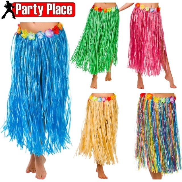 Hula Grass Skirts Various Colours (PP07116) – Party Place | 3 floors of ...