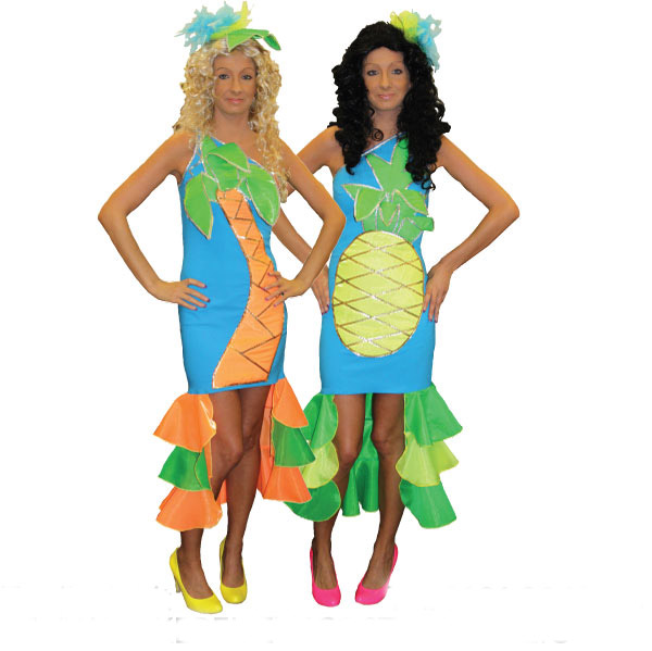 Pineapple and Palm Tree Dress Hire