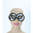 Silver Eye Mask with Lace. (PP04103)
